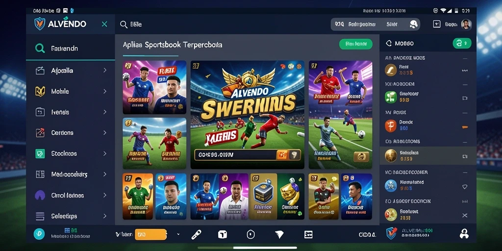 Tampilan gameplay Sportsbook ALVENDO yang menarik.