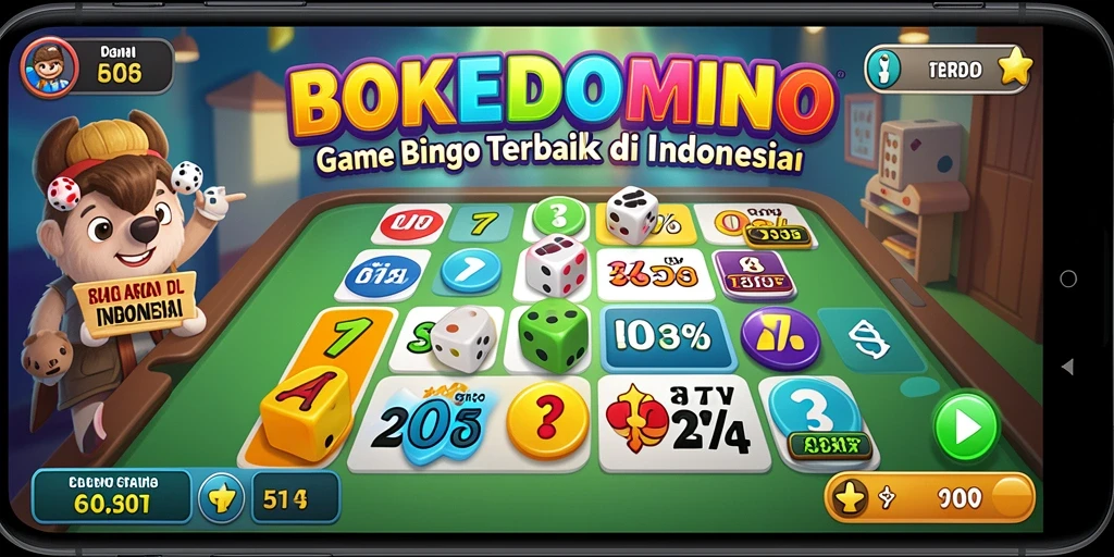 Gameplay seru BOKEDOMINO dengan berbagai mode Bingo.