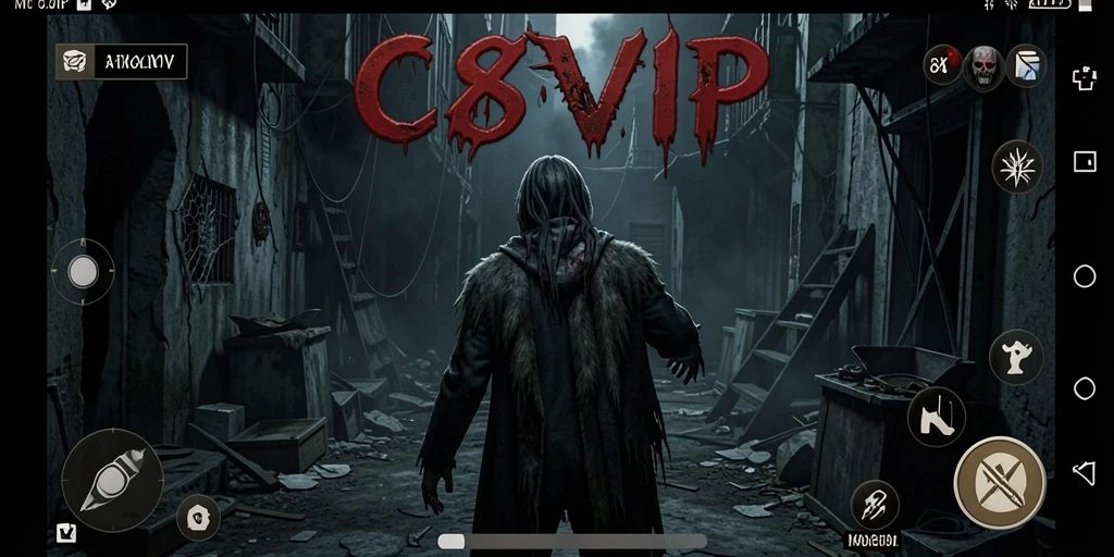 Tangkapan layar menampilkan gameplay mencekam di C8VIP.