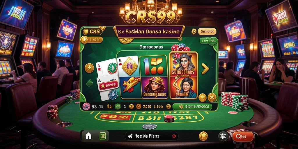 Screenshot CRS99 menampilkan permainan Kasino dengan grafis menawan.