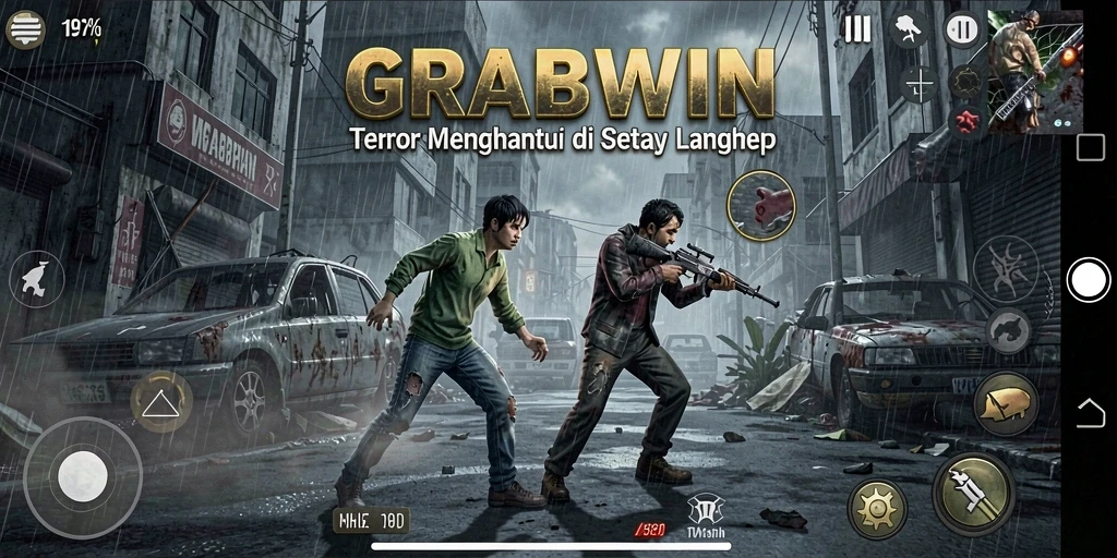 Screenshot gameplay menampilkan suasana horor yang mencekam.