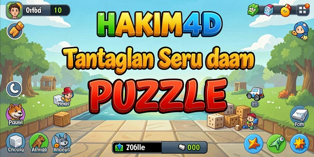 Screenshot gameplay HAKIM4D menampilkan tantangan seru dari puzzle.