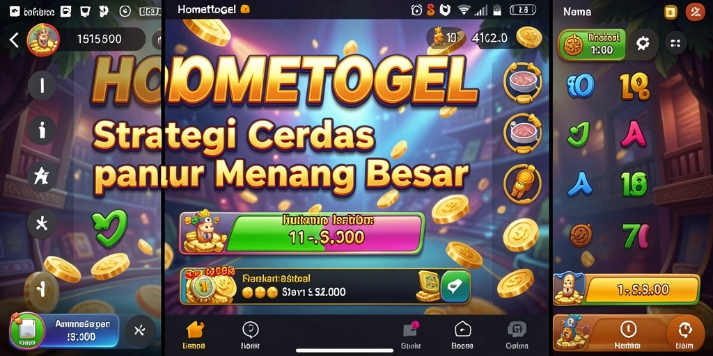 Screenshot gameplay HOMETOGEL menampilkan strategi seru dan tantangan menarik.