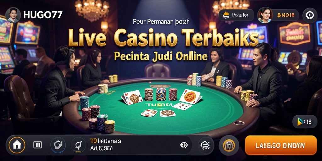 Tampilan gameplay HUGO77 yang menarik dan interaktif dalam Live Casino.