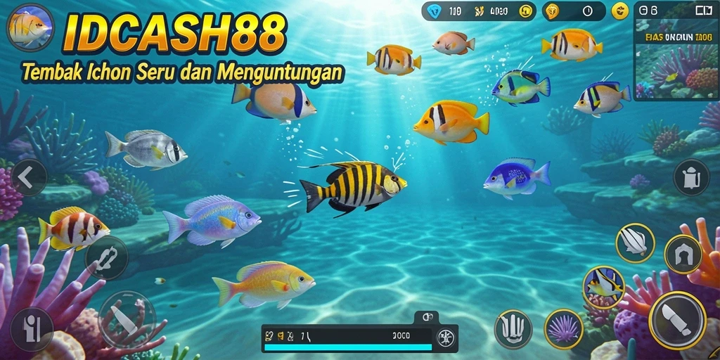 Tampilan gameplay IDCASH88 yang menarik dan penuh warna.