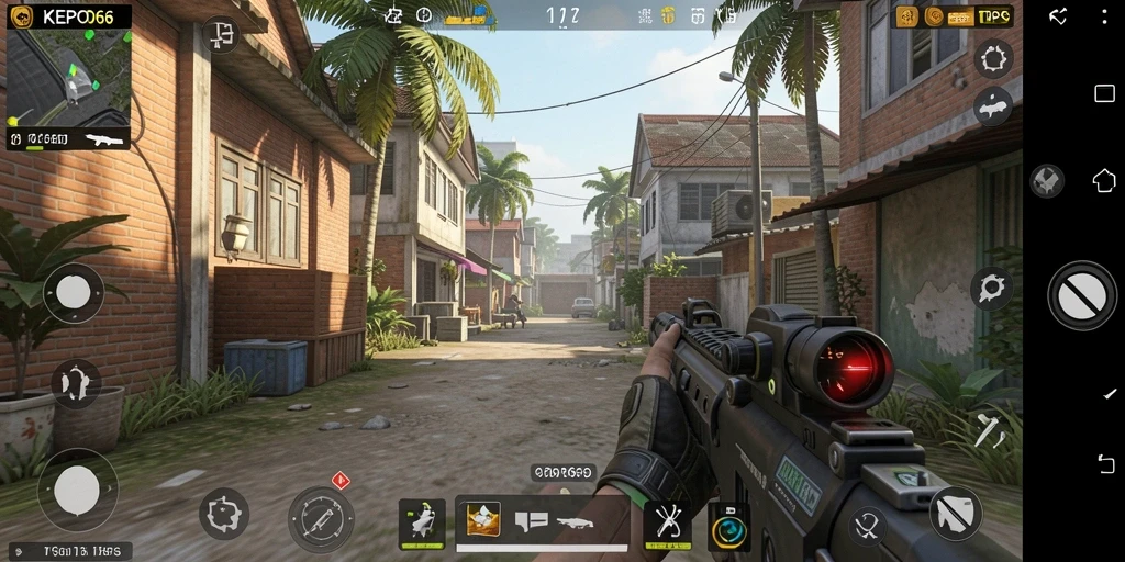 Tangkapan layar gameplay KEPO66 dengan aksi intens TPS.
