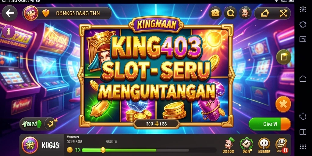 Tampilan gameplay Slot KING403 dengan grafis yang memukau