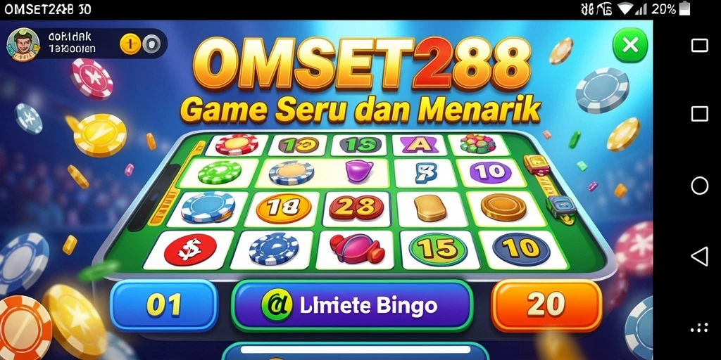 Tampilan gameplay seru di dalam game Bingo OMSET288.