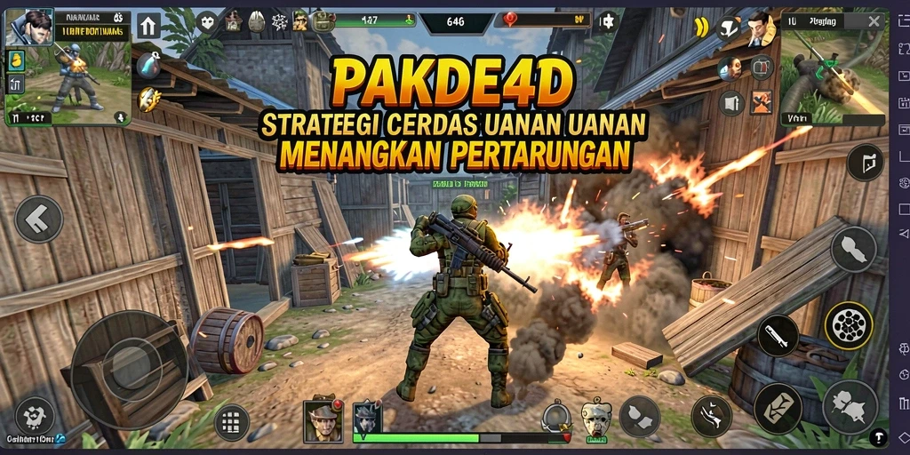Tangkapan layar PAKDE4D menunjukkan intensitas pertarungan strategi yang mendebarkan.