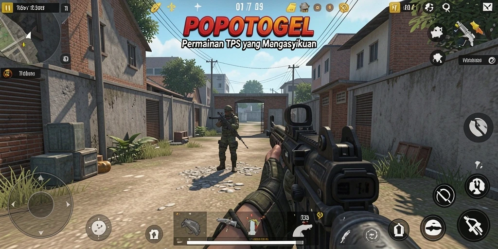 Tampilan seru dari gameplay intens di POPOTOGEL.