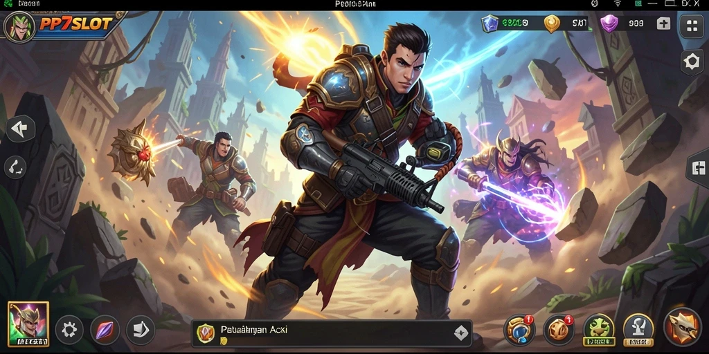 Tampilan gameplay PP7SLOT yang intens dan mendebarkan.
