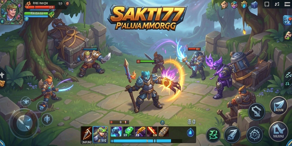 Gameplay seru dalam SAKTI77 menampilkan pertempuran dinamis dan eksplorasi dunia.