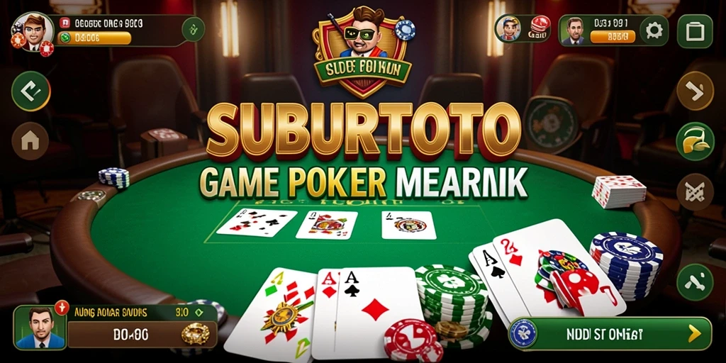 Tampilan gameplay SUBURTOTO yang seru dan mendebarkan dalam permainan poker.