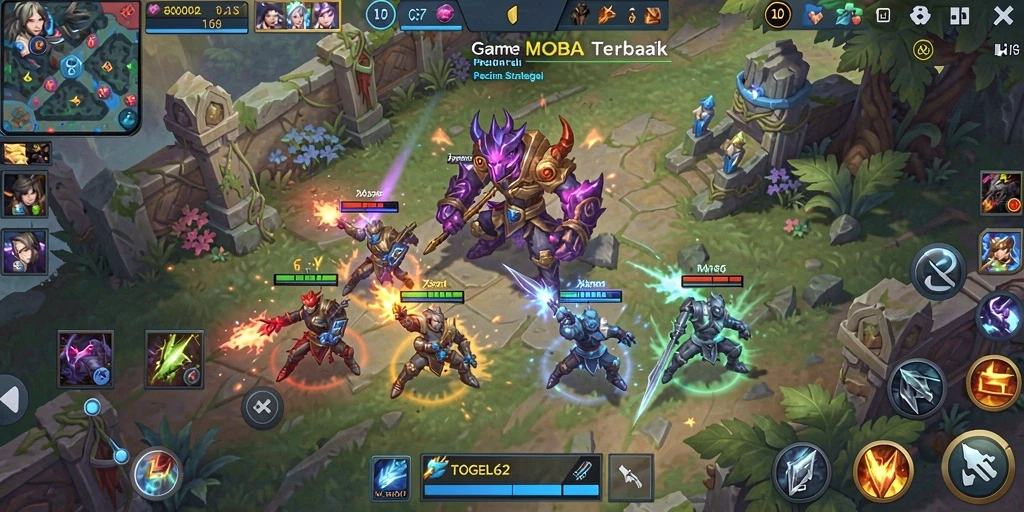 Gameplay menarik dalam TOGEL62 dengan pertempuran tim yang seru.