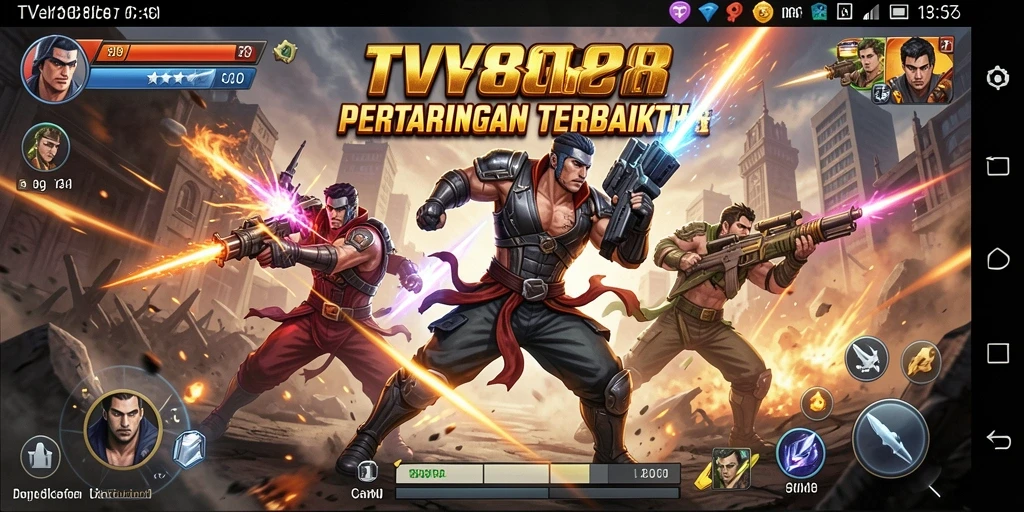 Tampilan gameplay seru dan mendebarkan dari TV888.