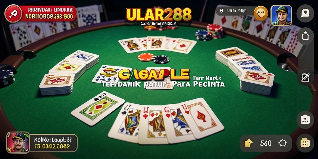 Tampilan gameplay seru di ULAR288 yang memperlihatkan keasyikan bermain Gaple.