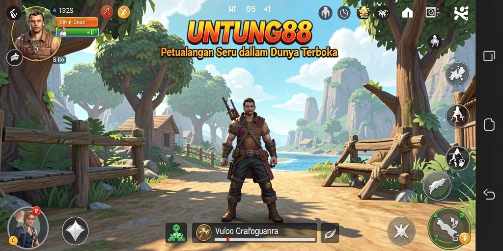 Tampilan gameplay menarik dari UNTUNG88 dalam dunia terbuka.