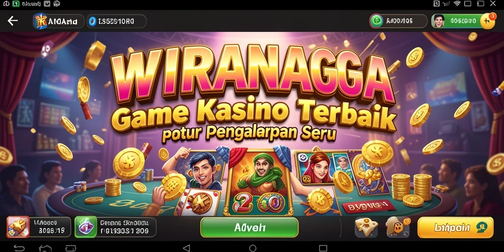 Tampilan gameplay menarik dari WIRANAGA dengan berbagai permainan kasino.
