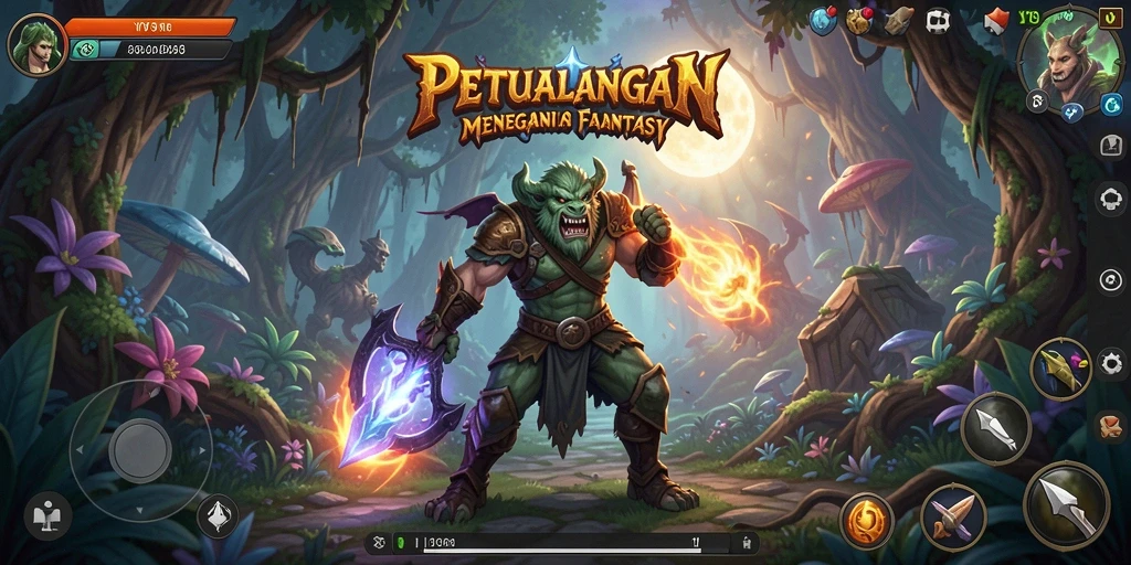 Tangkapan layar menampilkan aksi seru dalam game petualangan Y89.